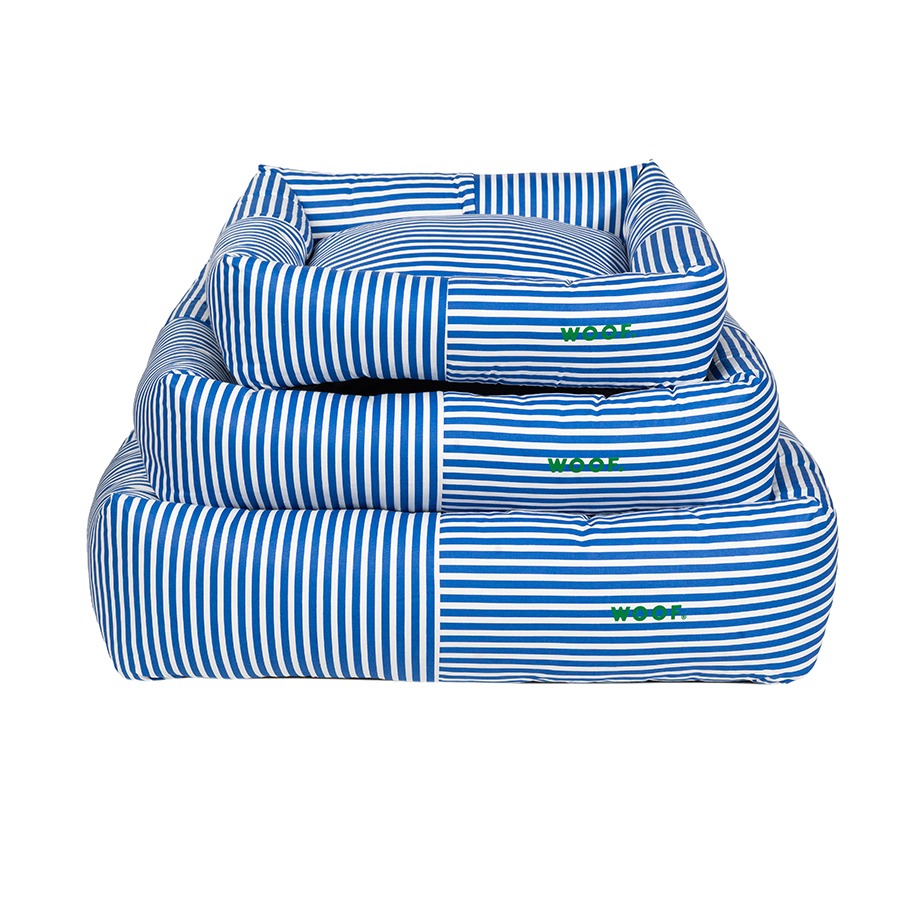 Cama Retangular Básica Listrado Royal Woof