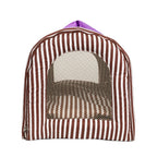 Bolsa de Transporte Listrado Marrom Woof