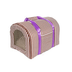 Bolsa de Transporte Listrado Marrom Woof
