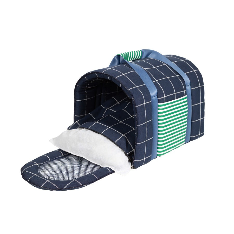 Bolsa de Transporte Xadrez Marinho Woof