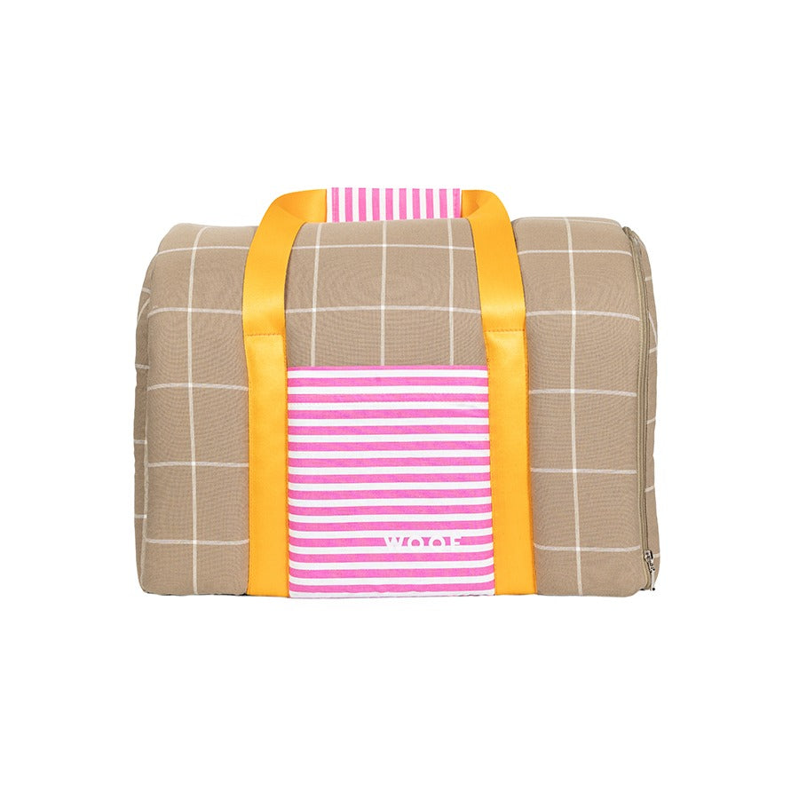 Bolsa de Transporte Xadrez Caqui Woof