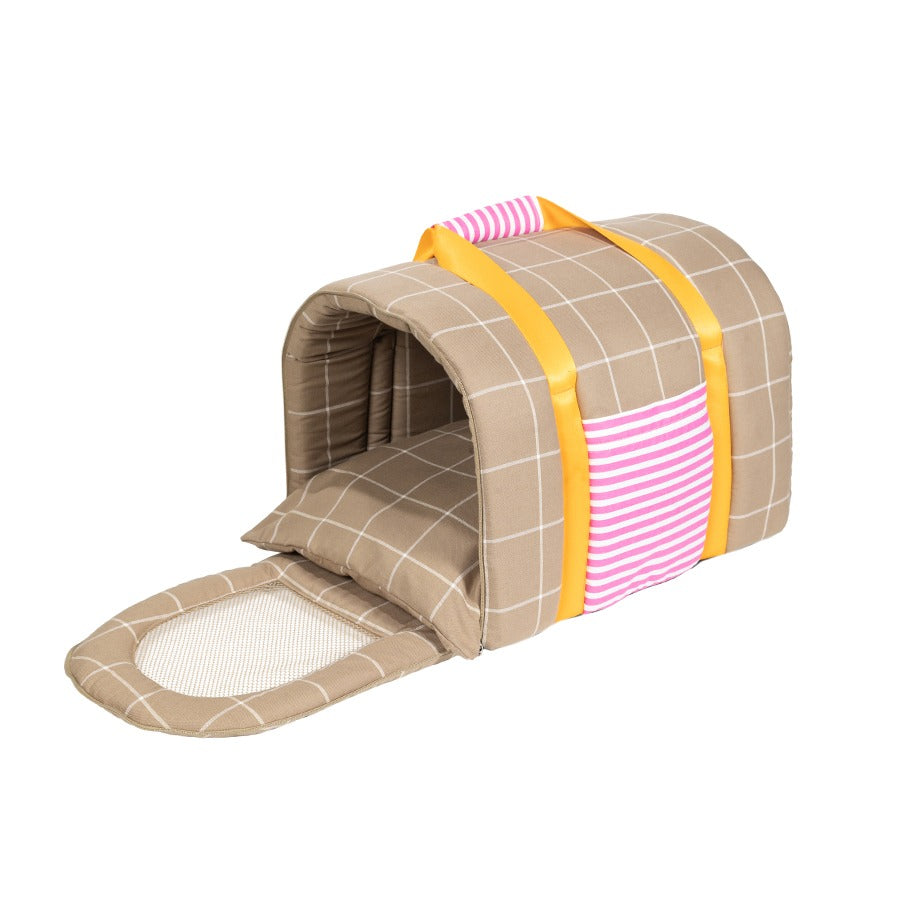Bolsa de Transporte Xadrez Caqui Woof