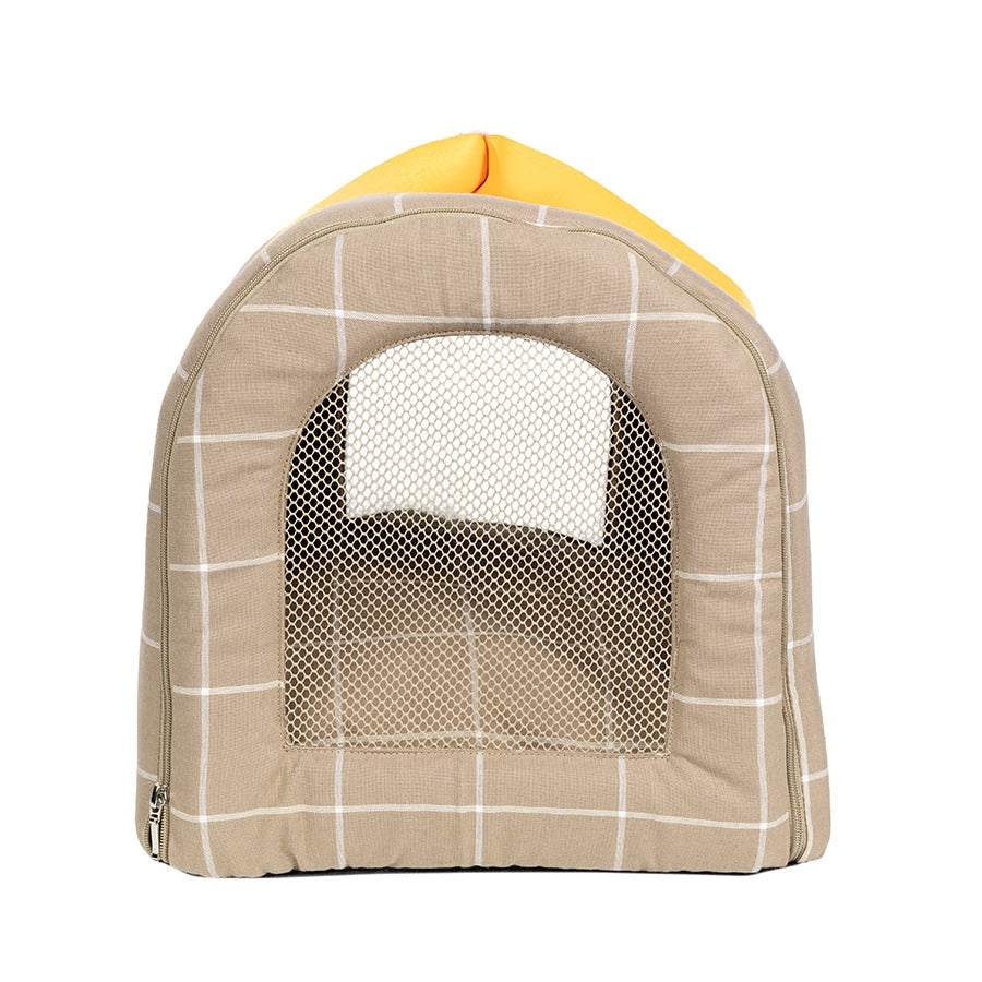 Bolsa de Transporte Xadrez Caqui Woof