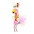 Brinquedo para Gatos FOFOS - Tube Ball Toy Flamingo com Catnip