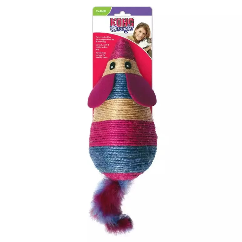 Arranhador para Gatos Kong Ratinho Wrangler Scratch Com Catnip