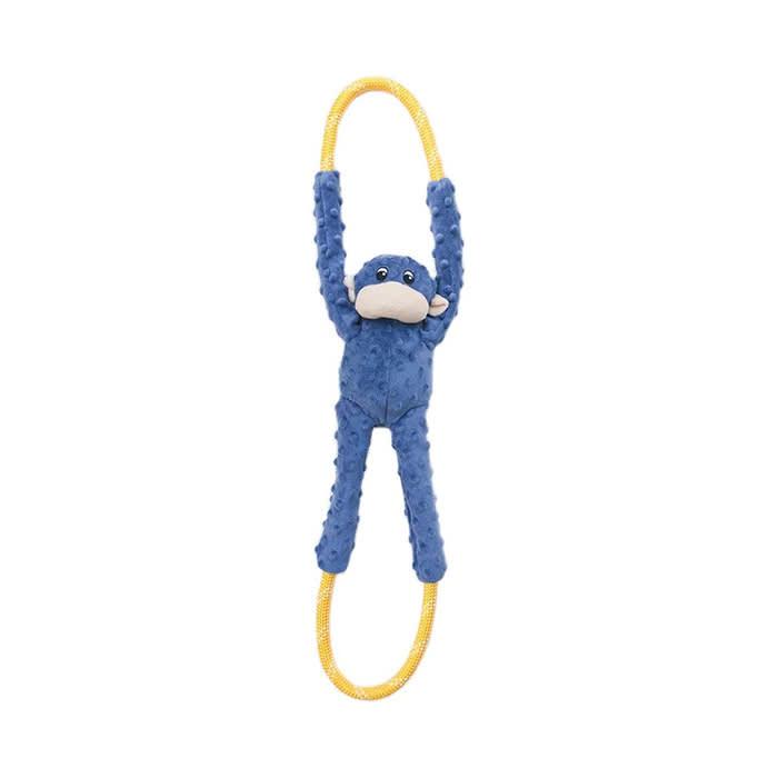 ZippyPaws RopeTugz Macaco Azul com Amarelo