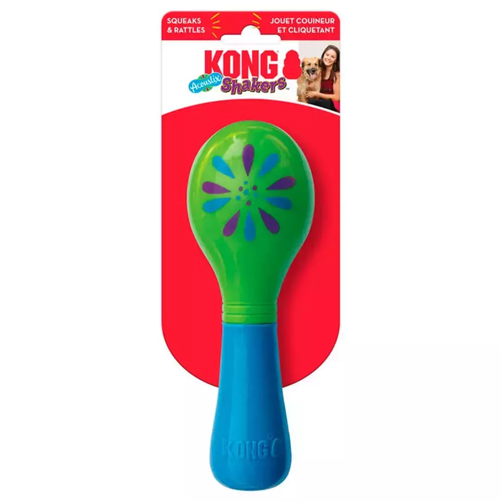 Kong Shakers Acoustix Maraca Médio Brinquedo Para Cachorro