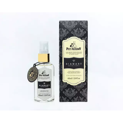 Eau de Parfum Diamant Pet Passion 60ml - Perfume Para Cães e Gatos