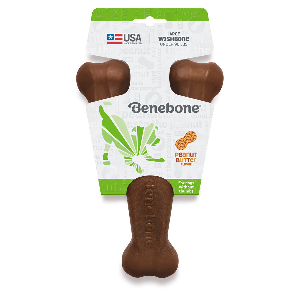 Benebone Wishbone Pasta de Amendoim - Mordedor para cachorro