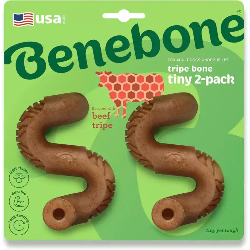 Benebone Tripa de Carne Pack com 2 unidades - Mordedor para cachorro