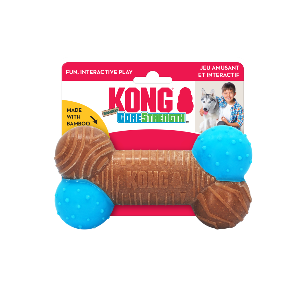 Kong Core Strenght Bamboo Osso - Brinquedo para cachorro