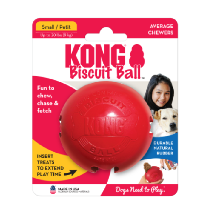 Kong Bola de Biscoito Pequena para Cachorro