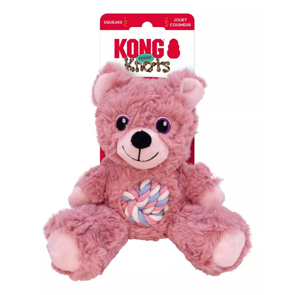 Brinquedo Pelucia Kong Knots Teddy com Corda e Apito S/M