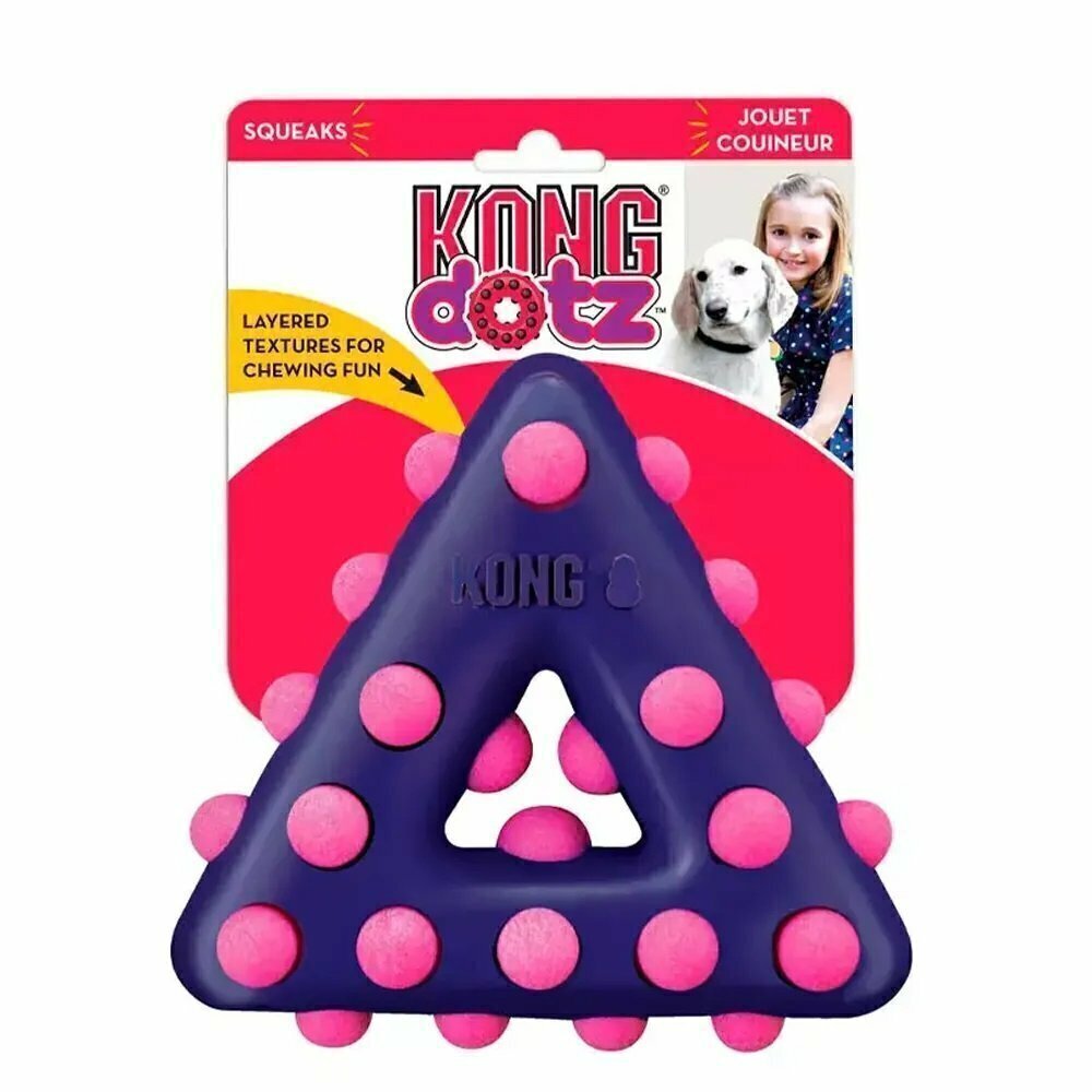 Kong Dotz Triangle Grande - Brinquedo para cachorros