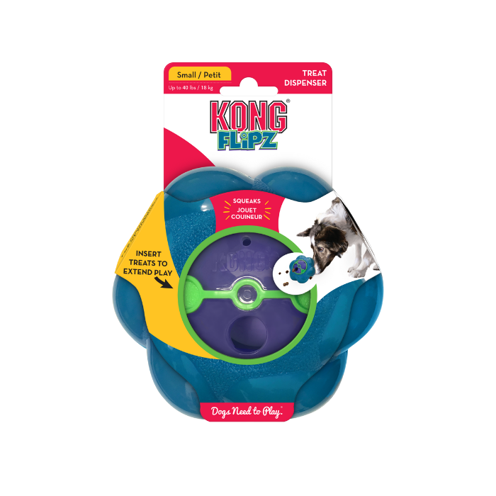 Kong Flipz Pequeno Dispenser de Petiscos Para Cachorro