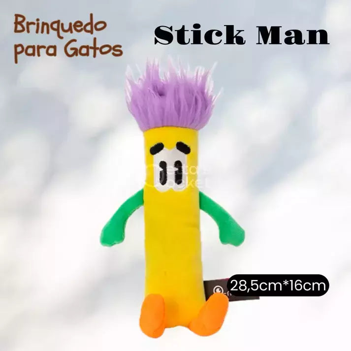 PETTA Q Monster Stickman Com Catnip Pelúcia Para Gatos