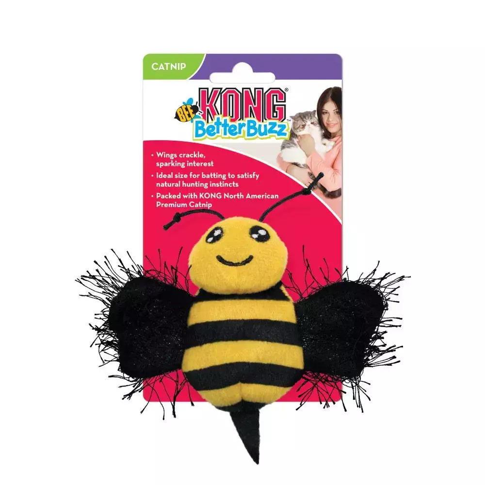 Kong Better Buzz Brinquedo de Abelha Para Gatos Com Catnip