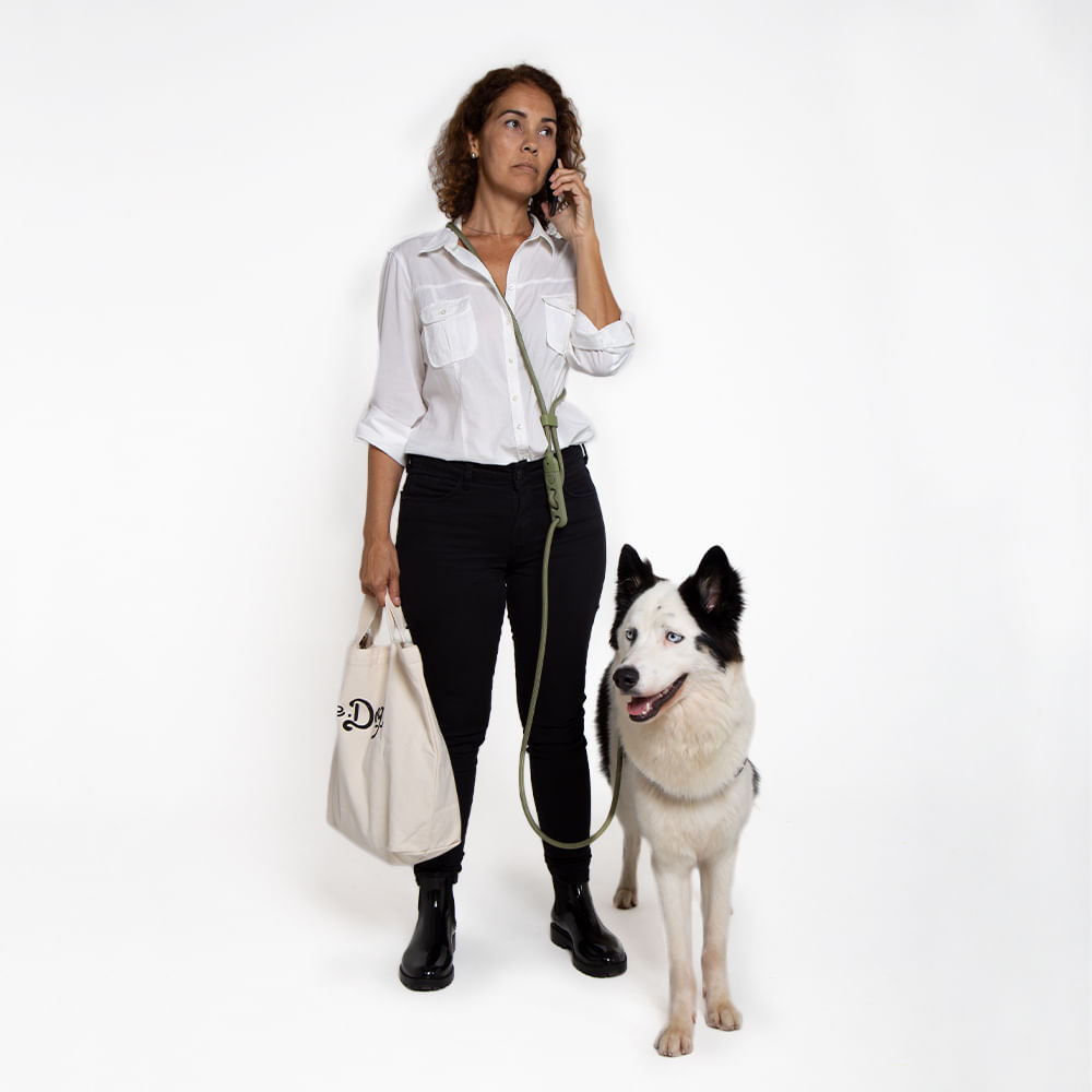 Zeedog Guia Mãos Livres para Cachorros Army Green