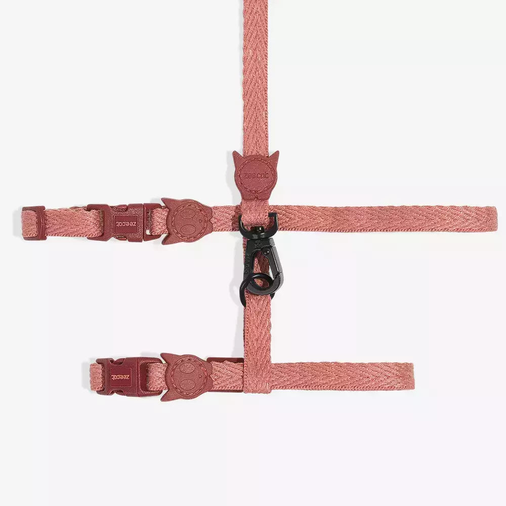 Peitoral Com Guia Para Gatos Canyon Naturals Zee Dog