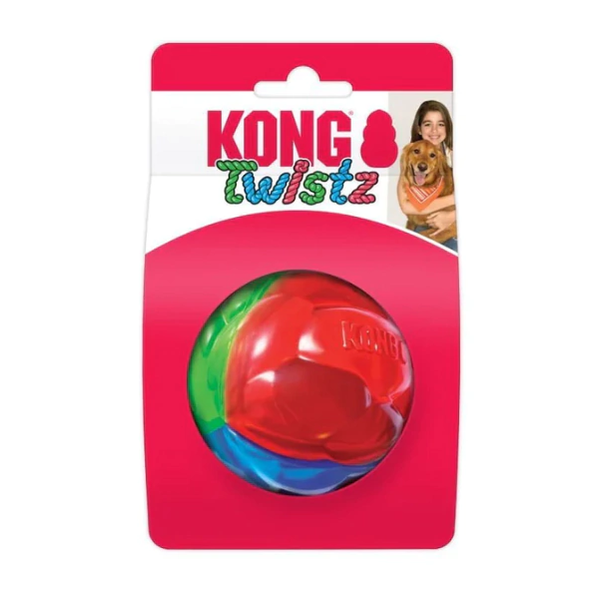 Kong Twistz Ball Med - Bola para cachorros
