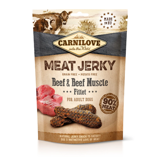 Carnilove Jerky Bar Petisco Para Cães de Carne Bovina e Filé de Músculo Bovino 100g