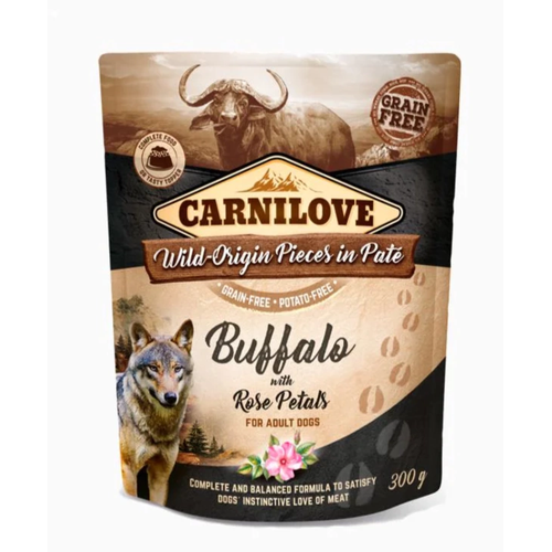 Carnilove Pouch Alimento úmido Para Cães de Búfalo com pétalas de rosas 300g