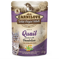 Carnilove Pouch Alimento úmido para gatos castrados de Codorna com Dente-de-leão 85g