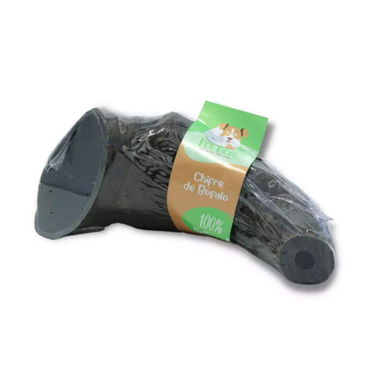 Mordedor Natural Para Cães Pet Bem Chifre de Búfalo