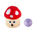 Outward Hound Snack Palz Cogumelo Pelúcia com bolinha para cachorros