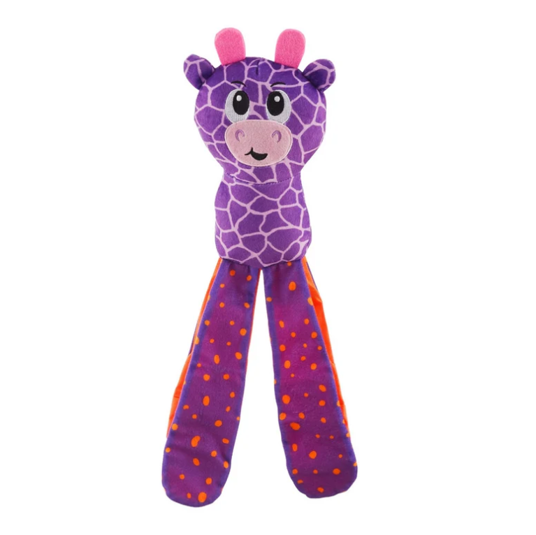 Outward Hound Silly Legz Pelucia Girafa esconde petiscos para cachorro