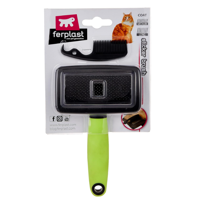 Escova Fina com Pente para Gatos Cuidados Eficientes para o Subpelo