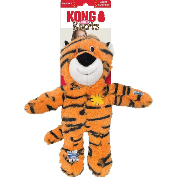 Pelúcia Kong Wild Knots Tiger - Brinquedo para cachorro