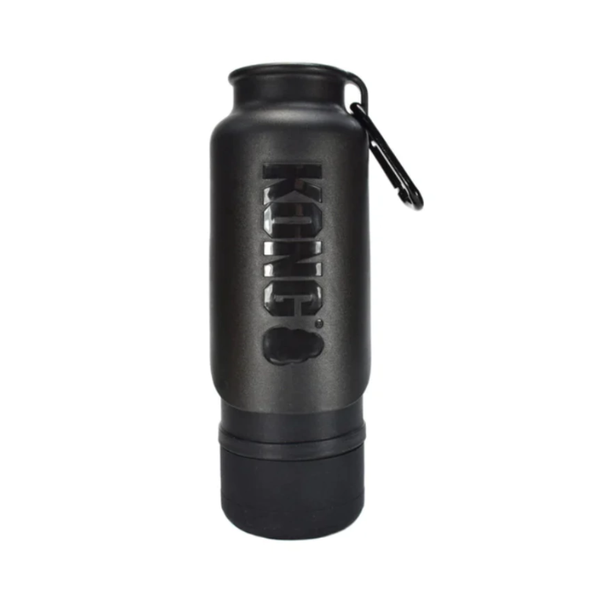 Kong Garrafa Emborrachada de Aço Inoxidável 740ml Para Cachorro e Gato