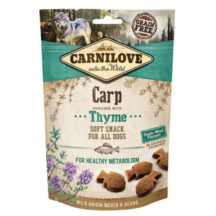 Carnilove Soft Snack Para Cães de Carpa enriquecida com Tomilho 200g