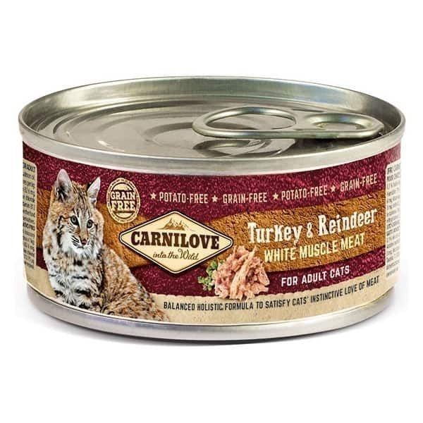 Carnilove Gatos Alimento em Lata Peru e Cervo 100g