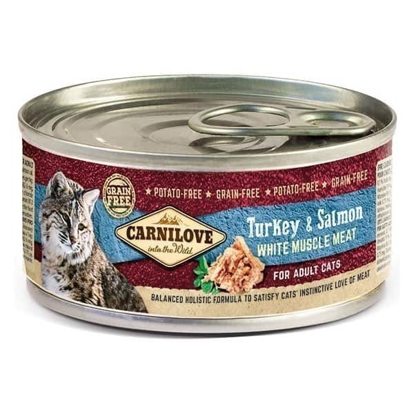 Carnilove Gatos Alimento em Lata Peru e Salmão 100g