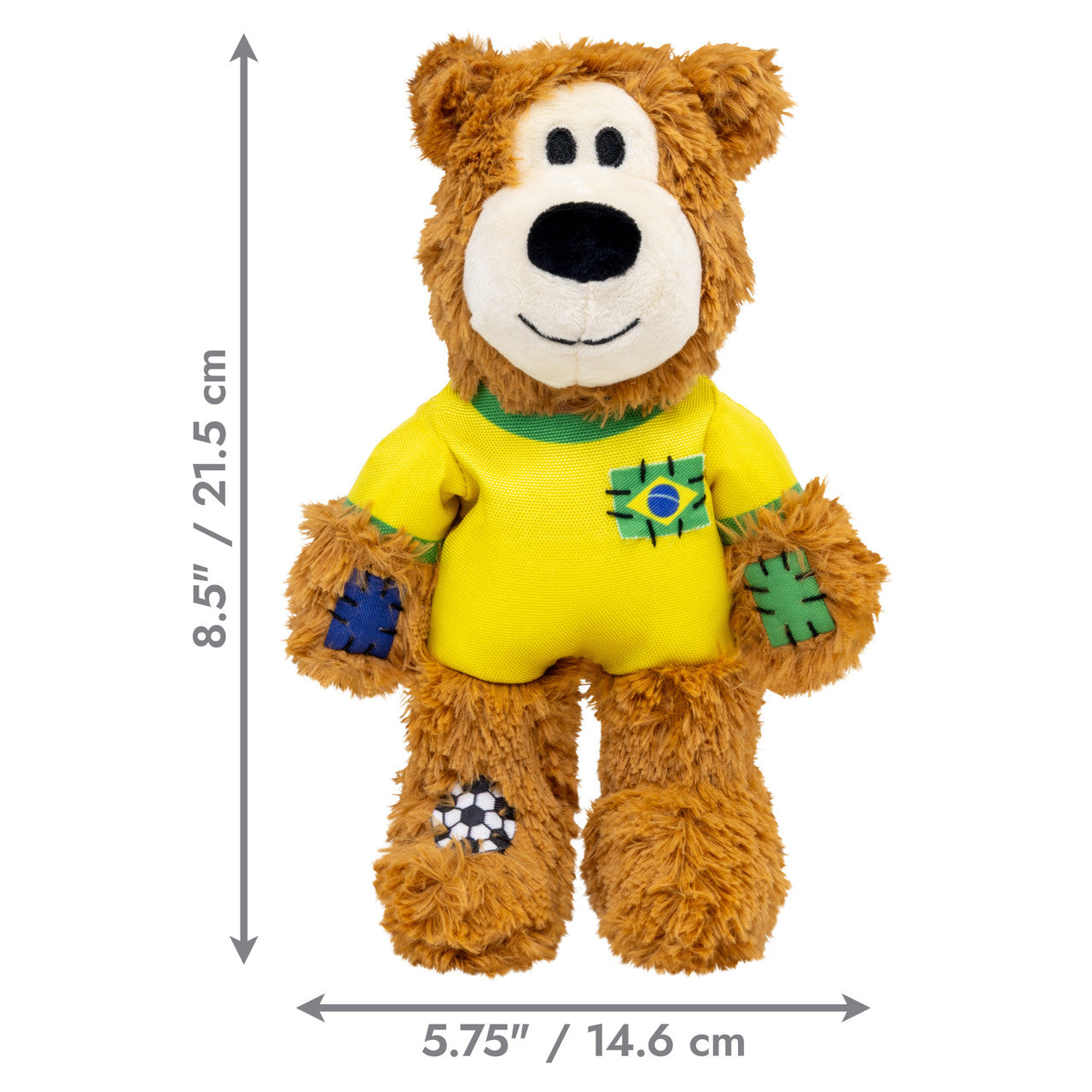 KONG Wild Knots Sport Bear - Colecionável da Copa BRASIL - M