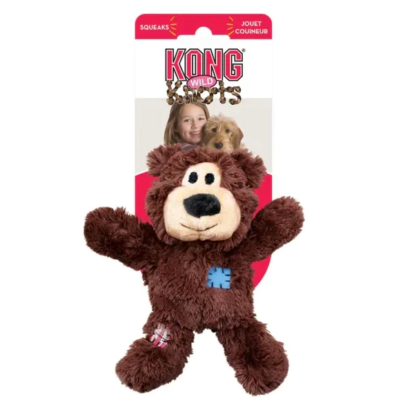 Kong Knots Wild Bear Urso de Pelúcia Marrom Para cachorro