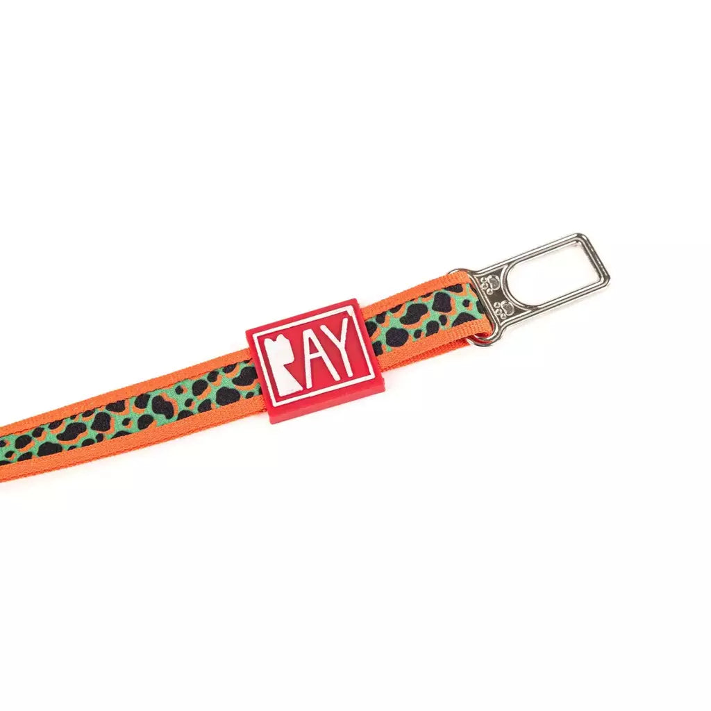 Cinto de Segurança Ray Pet Life Print Orange Para Cachorros