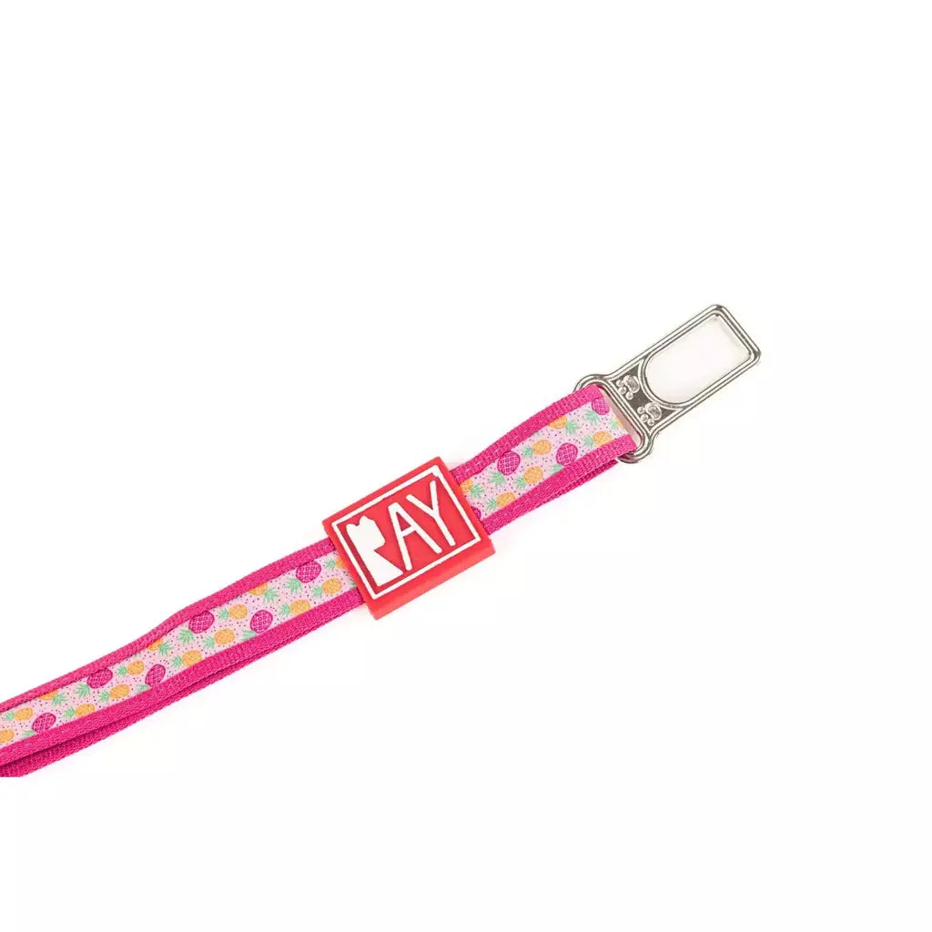 Cinto de Segurança Ray Pet Life Print Pineapple Pink Para Cachorros