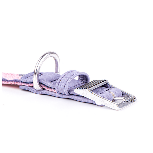 Coleira Para Cachorro MyFamily West Point Camouflage Rosa