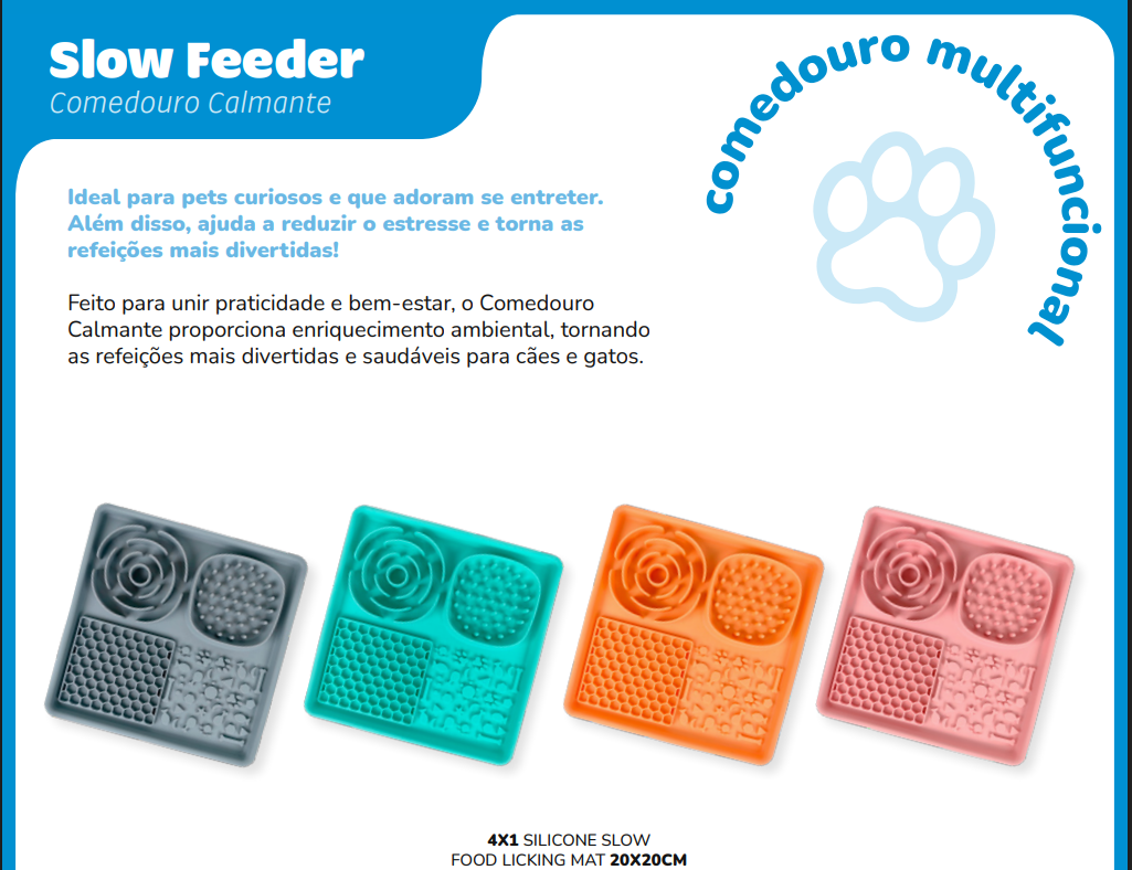Slow Feeder FunFor Pets - Tapete e Comedouro Lento