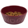 Comedouro Ceramica Woof Vinho Tamanho P