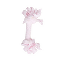 FOFOS Toy Box Mordedor de Corda Felpuda Rosa para Cães – 2 Nós