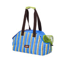 Bolsa de Transporte para Pets Listras Retrô Azul - Zeze