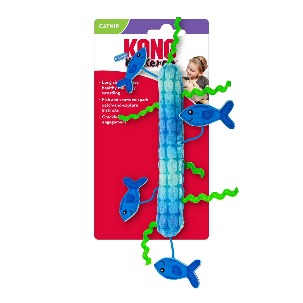 Kong Kickeroo Stickroo - Pelúcia com Catnip para Gatos
