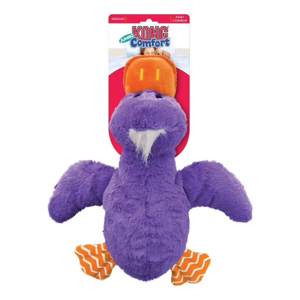 Kong Comfort Jumbo Pato Roxo Gigante Brinquedo para cachorro