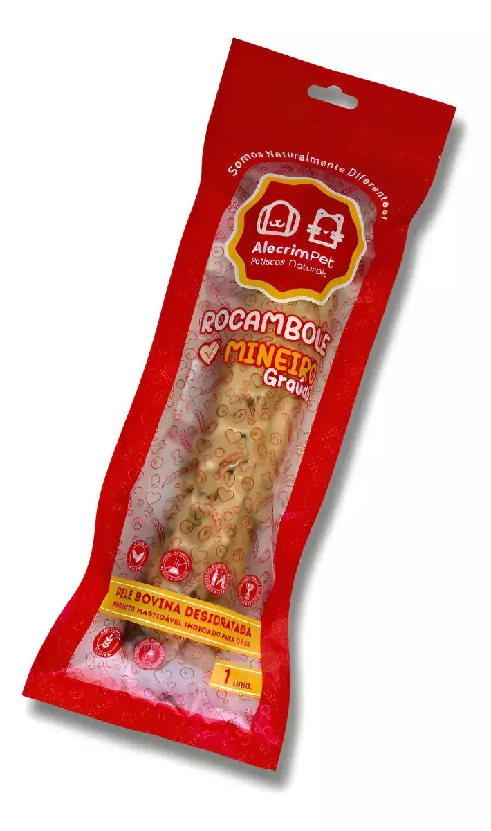 Alecrim Pet - Rocambole Mineiro Graúdo mordedor para cachorros 250g