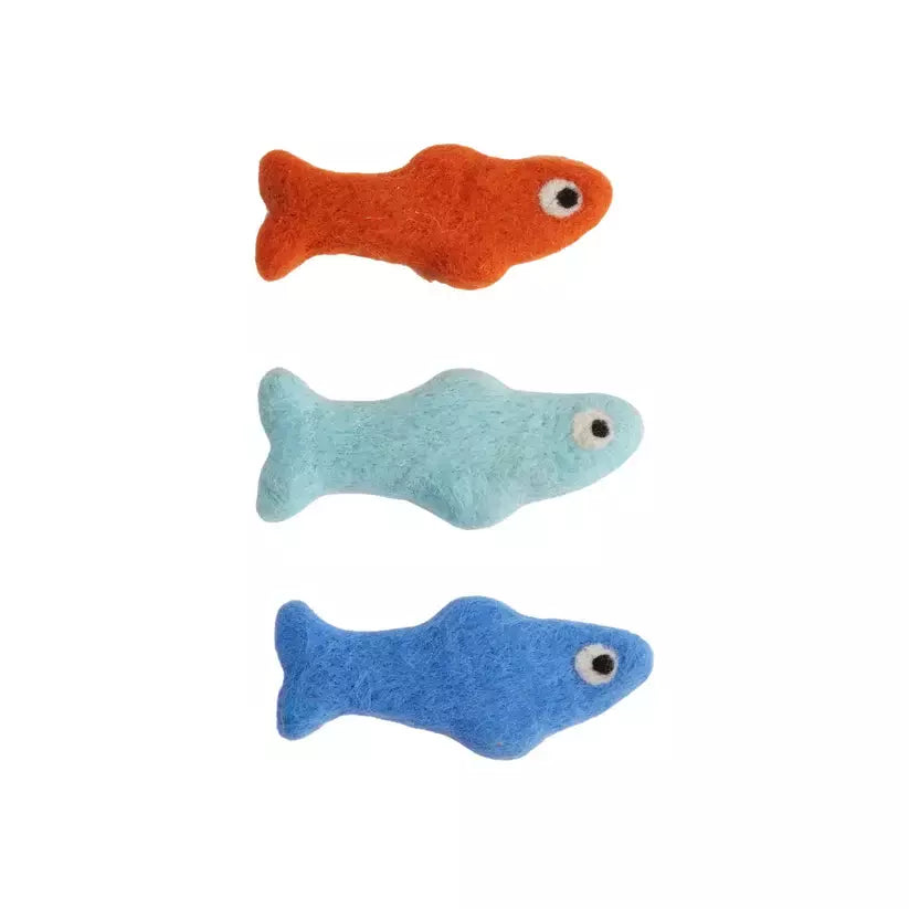 FOFOS Brinquedos para Gatos - Sardinhas de Lã 3em1