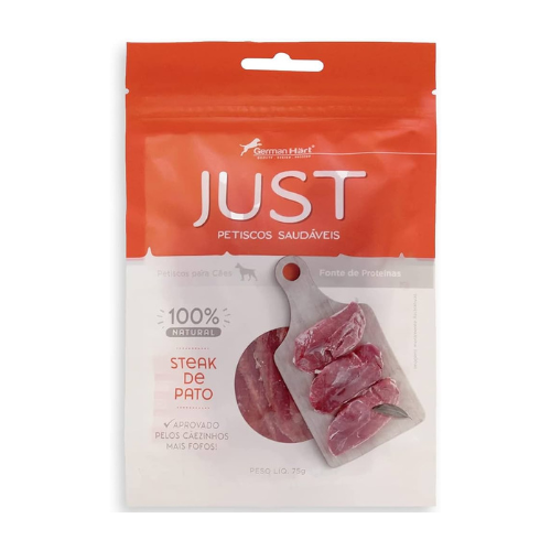 Petisco Just Steak De Pato Para Cães e Gatos 75g